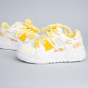 Mellow Yellow Cute Kitty Chunky Casual White Sneakers - Women's Cat Bobo's House 
