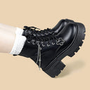 Midnight Chain Dark Kawaii Platform Boots - Women's Bobo's House 
