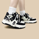 Midnight Meow Chunky Mid Top Shoes - Women's Cat Bobo's House 