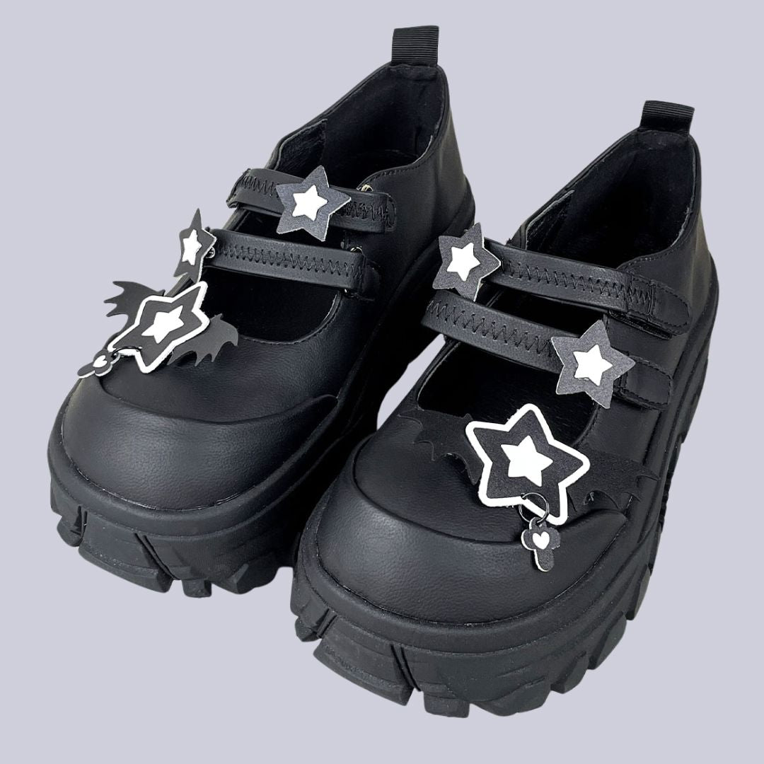Midnight Star Bat Kawaii Chunky Mary Janes – Women's Bat Bobo's House US 5 | EU 35 