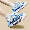 Mischief Meow Chunky Casual Blue Sneakers – Unisex Cat Bobo's House 