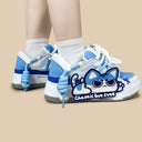 Mischief Meow Chunky Casual Blue Sneakers – Unisex Cat Bobo's House 