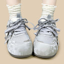 Misty Ghost Kawaii Gray Mesh Sneakers – Women's Ghost Bobo's House 
