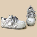 Misty Ghost Kawaii Gray Mesh Sneakers – Women's Ghost Bobo's House 