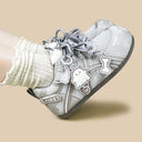 Misty Ghost Kawaii Gray Mesh Sneakers – Women's Ghost Bobo's House 