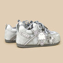 Misty Ghost Kawaii Gray Mesh Sneakers – Women's Ghost Bobo's House 