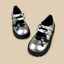 Moonlight Silver Bat Heart Kawaii Chunky Mary Janes – Women's Bat Bobo's House 