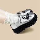 Moonlight Silver Bat Heart Kawaii Chunky Mary Janes – Women's Bat Bobo's House 