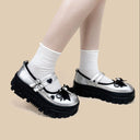 Moonlight Silver Bunny Mary Janes Platform Sneakers - Women's Bunny Bobo's House 