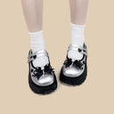 Moonlight Silver Bunny Mary Janes Platform Sneakers - Women's Bunny Bobo's House 