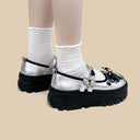 Moonlight Silver Bunny Mary Janes Platform Sneakers - Women's Bunny Bobo's House 