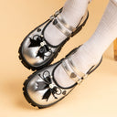 Moonlight Silver Bunny Mary Janes Platform Sneakers - Women's Bunny Bobo's House 
