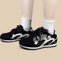 Panda Suede Retro Runner Sneakers – Women's Bear Bobo's House 