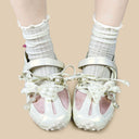 Pearl Lace Coquette Kawaii Sneakers – Women's Bobo's House 