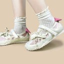 Pearl Lace Coquette Kawaii Sneakers – Women's Bobo's House 