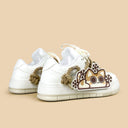 Peekaboo Neko Snow Cream White Chunky Sneakers – Women's Cat Bobo's House 