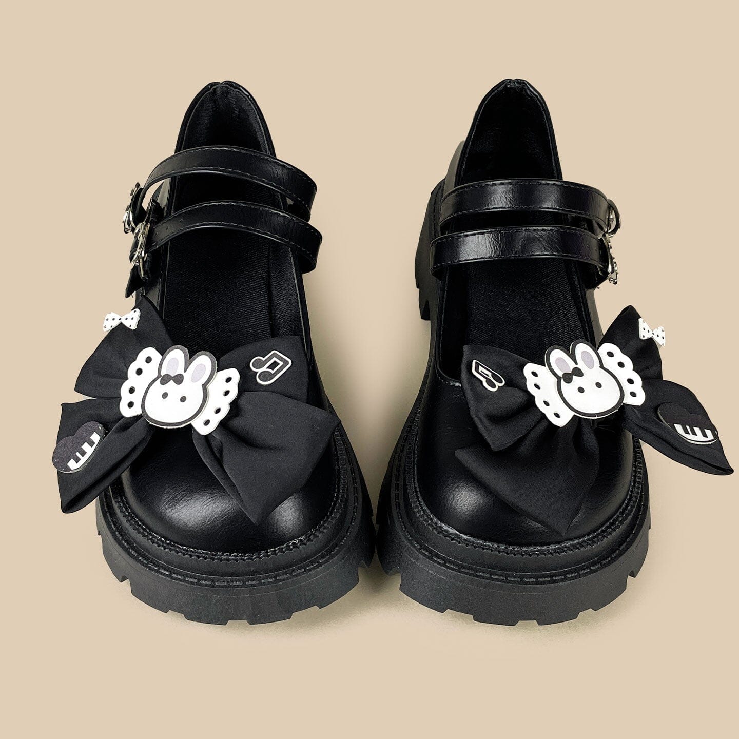 Piano Bunny Kawaii Chunky Mary Janes - Women's – Bobo's House