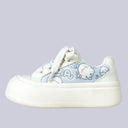 Pipu Baby Chick Blue Print Chunky Sneakers - Women's Chick Bobo's House US 5 | EU 35 