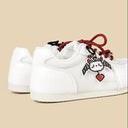 Pixel Bat Heart Charm White Mesh Sneakers – Women's Bat Bobo's House 