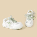 Pixel Frog Kawaii Charm White Mesh Sneakers – Women's Frog Bobo's House 