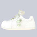 Pixel Frog Kawaii Charm White Mesh Sneakers – Women's Frog Bobo's House 