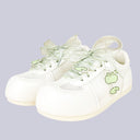 Pixel Frog Kawaii Charm White Mesh Sneakers – Women's Frog Bobo's House US 5 | EU 35 