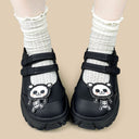 Pixel Skelly Dark Kawaii Chunky Mary Jane – Women's Skeleton Bobo's House 