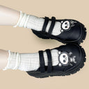 Pixel Skelly Dark Kawaii Chunky Mary Jane – Women's Skeleton Bobo's House 