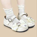 Porcelain Neko Bow Kawaii Flat Mary Janes – Women's Cat Bobo's House 