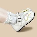 Porcelain Neko Bow Kawaii Flat Mary Janes – Women's Cat Bobo's House 