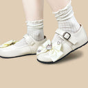 Porcelain Neko Bow Kawaii Flat Mary Janes – Women's Cat Bobo's House 