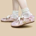 Porcelain Petal Bloom Blush Pink Bow Sneakers - Women's (Copy) (Copy) Bobo's House 