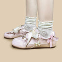 Porcelain Petal Bloom Blush Pink Bow Sneakers - Women's (Copy) (Copy) Bobo's House 