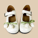 Porcelain Tulip Bow Kawaii Flat Mary Janes – Women's Floral Bobo's House 