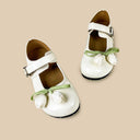 Porcelain Tulip Bow Kawaii Flat Mary Janes – Women's Floral Bobo's House 
