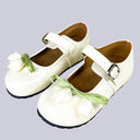 Porcelain Tulip Bow Kawaii Flat Mary Janes – Women's Floral Bobo's House US 5 | EU 35 