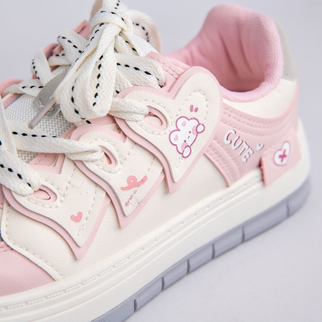 Pretty Pastel Cute Bunny Casual Sneakers - Women's Bobo's House US 5 | EU 35 