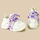 Purple Pixel Dream Kawaii Chunky Sneakers – Unisex Cat Bobo's House 
