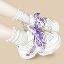 Purple Pixel Dream Kawaii Chunky Sneakers – Unisex Cat Bobo's House 