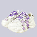Purple Pixel Dream Kawaii Chunky Sneakers – Unisex Cat Bobo's House M 3 | W 5 | EU 35 
