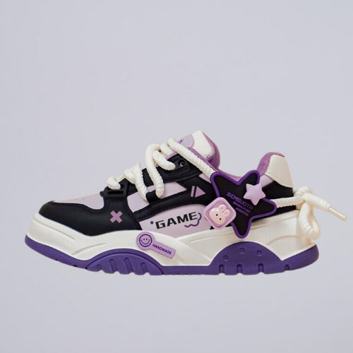 Purple Power Gamer Bunny Chunky Sneakers - Women's 0 Bobo's House US 5 | EU 35 