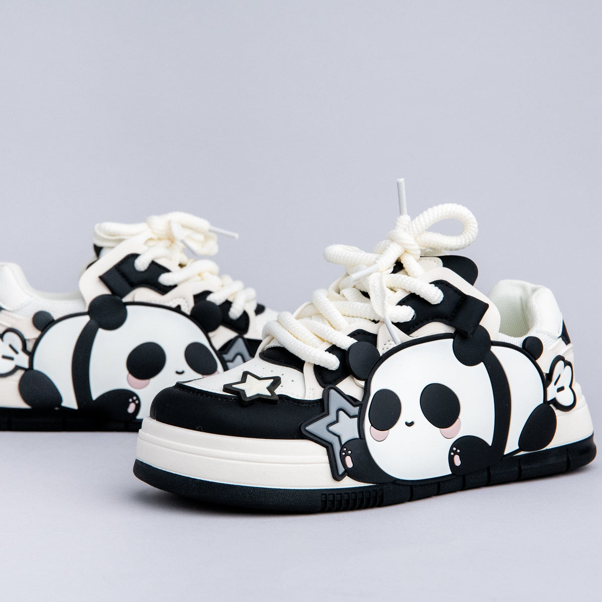 Relaxing Panda Chunky Casual Shoes - Women&#39;s Bobo&#39;s House 