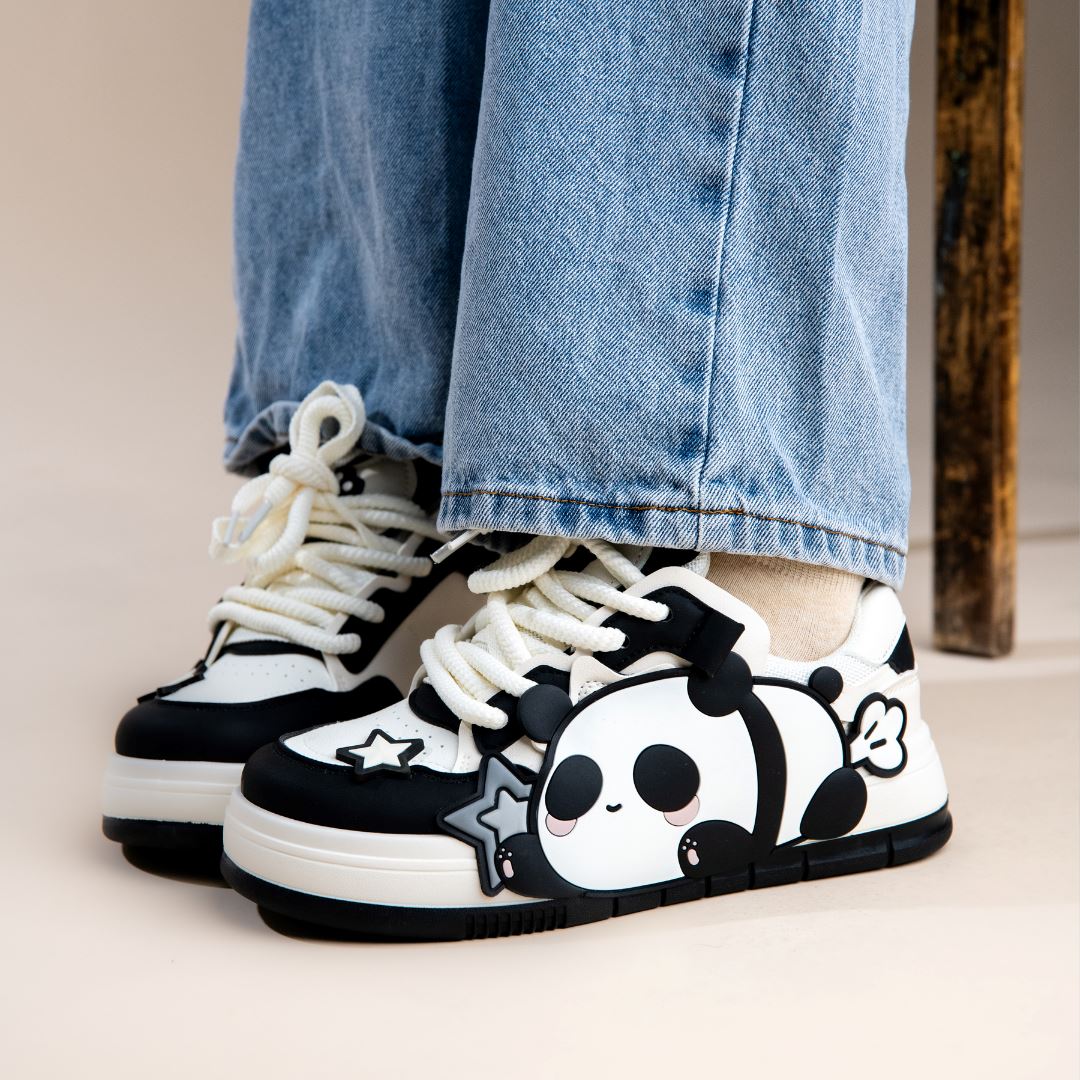 Relaxing Panda Chunky Casual Shoes - Women&#39;s Bobo&#39;s House 