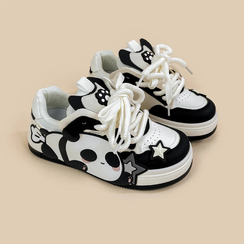 Relaxing Panda Chunky Casual Shoes - Women's Bobo's House US 5 | EU 35 