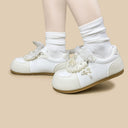 Romantic Pearl and Bow Casual Sneakers – Women’s Bobo's House 