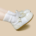 Romantic Pearl and Bow Casual Sneakers – Women’s Bobo's House 