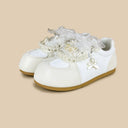 Romantic Pearl and Bow Casual Sneakers – Women’s Bobo's House 