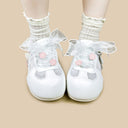 Sakura Bunny Charm White Mesh Sneakers – Women’s Bunny Bobo's House 