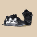 Shadow Meow Chunky Casual Black Sneakers – Unisex Cat Bobo's House 