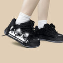 Shadow Meow Chunky Casual Black Sneakers – Unisex Cat Bobo's House 